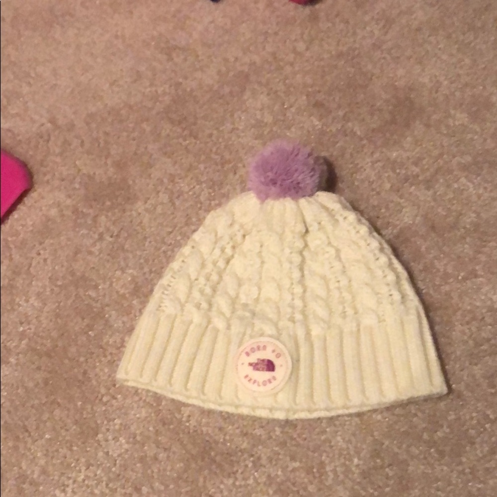 North face cable knit hat 6-24 months